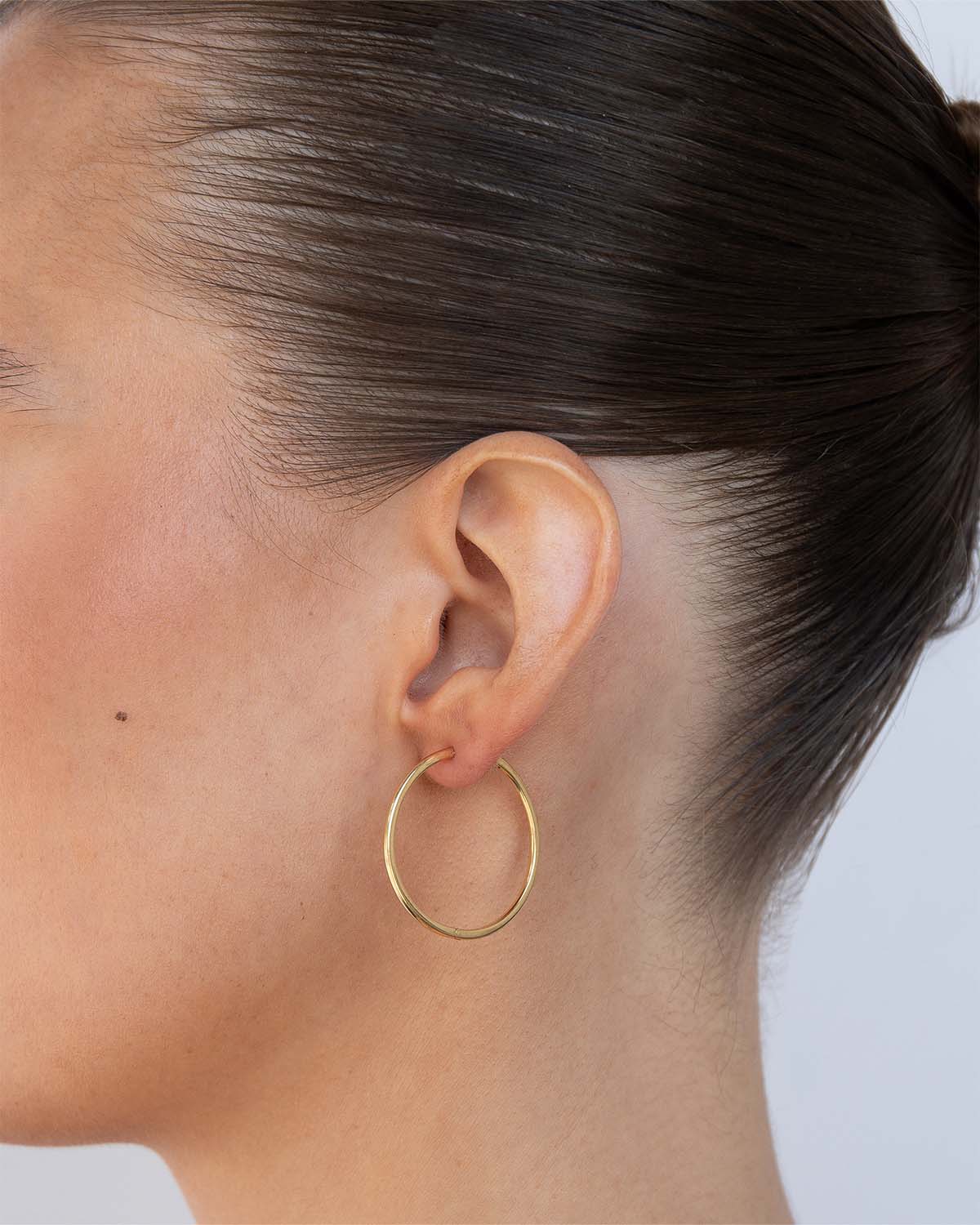 30mm Sleeper Hoops | 9k Solid Gold - Image 8