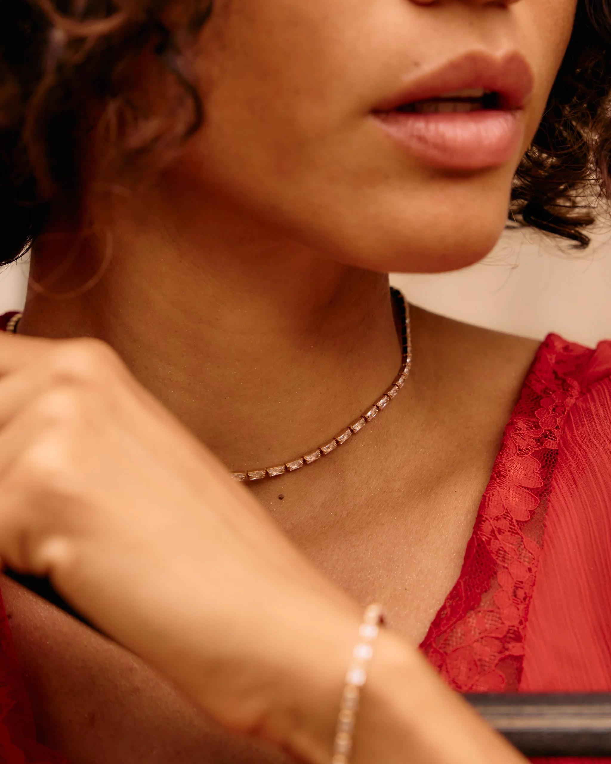 Emerald Tennis Necklace - Image 6