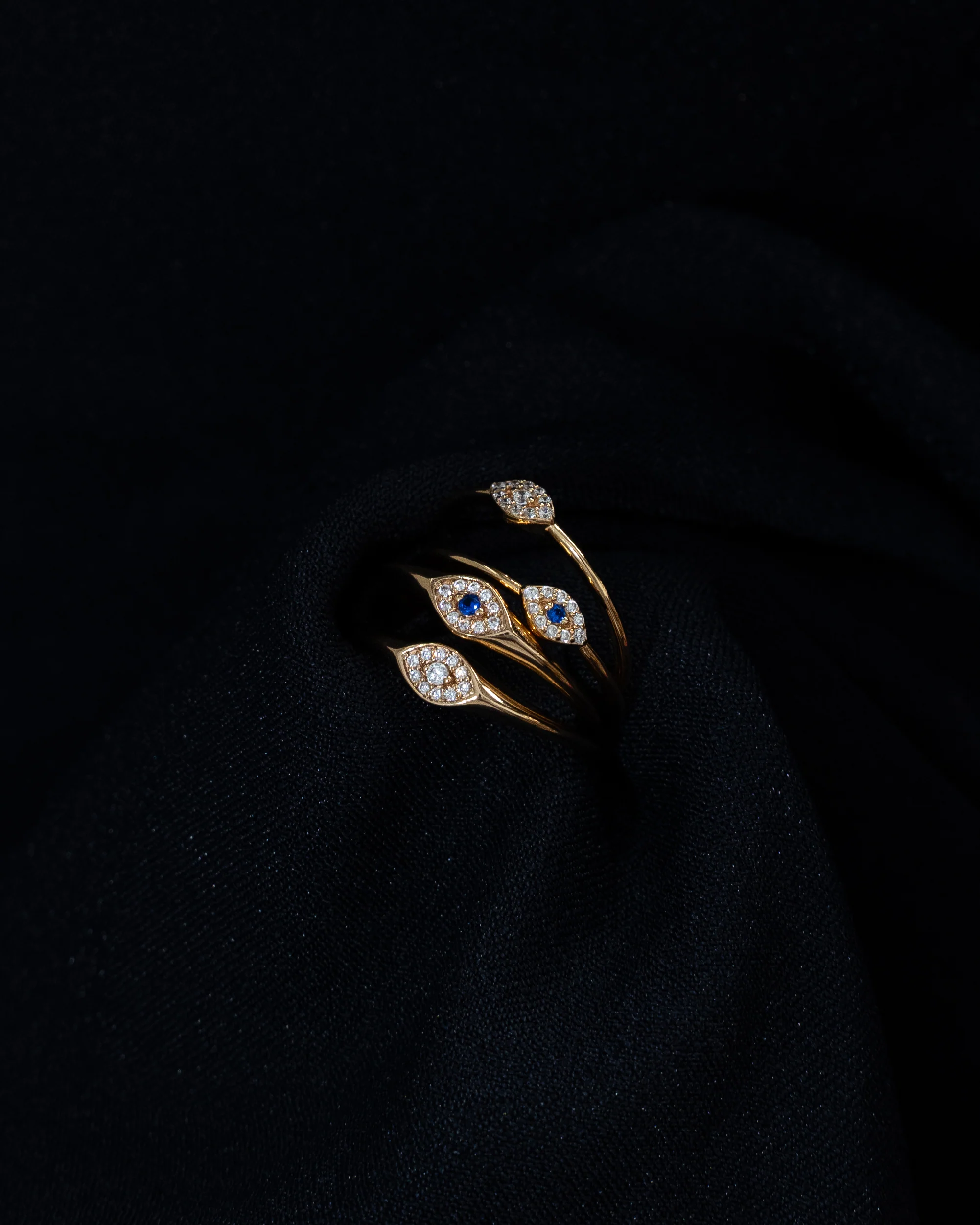 Evil Eye Signet Ring | Blue - Image 4