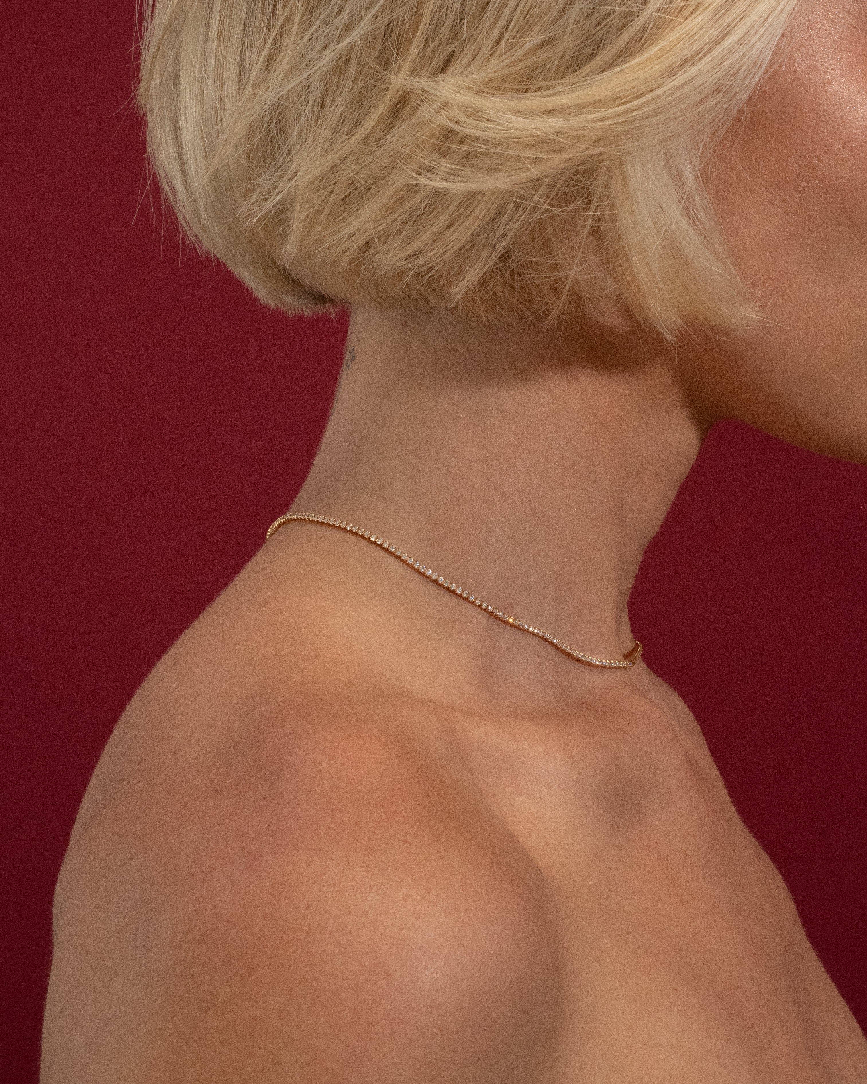 Fine Tennis Necklace - Image 9