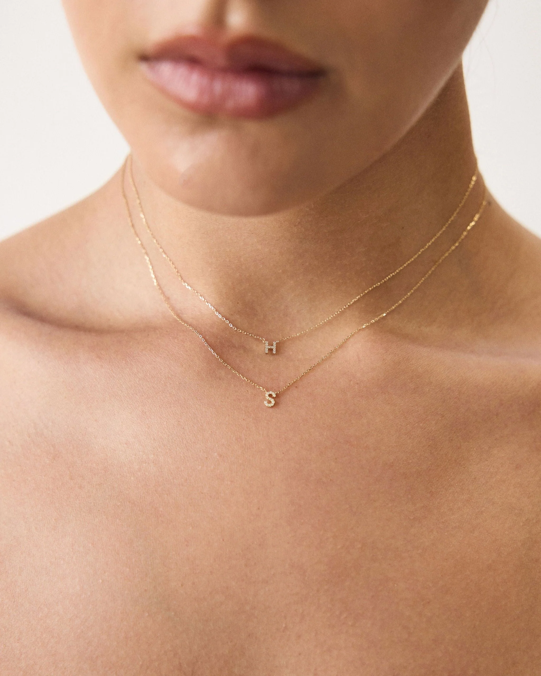 Pavé Initial Necklace - Image 9