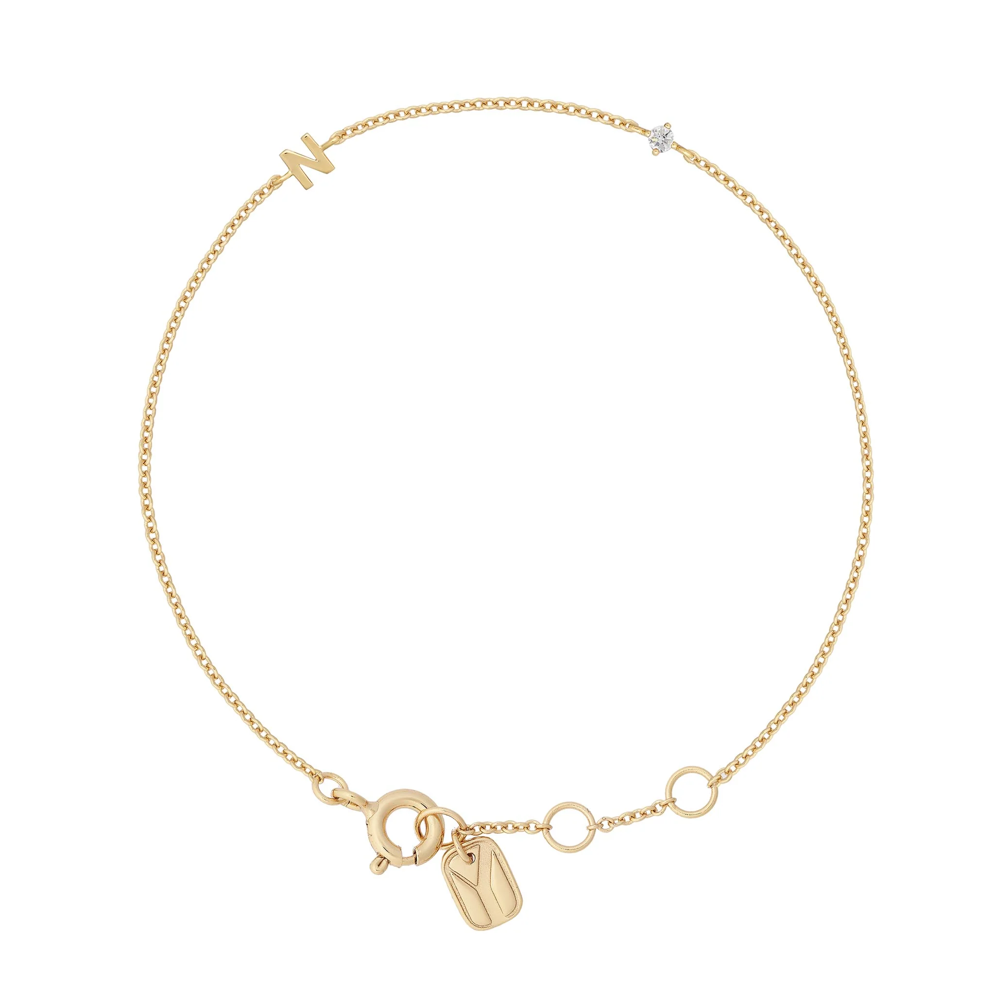 Petite Initial Bracelet - Image 34