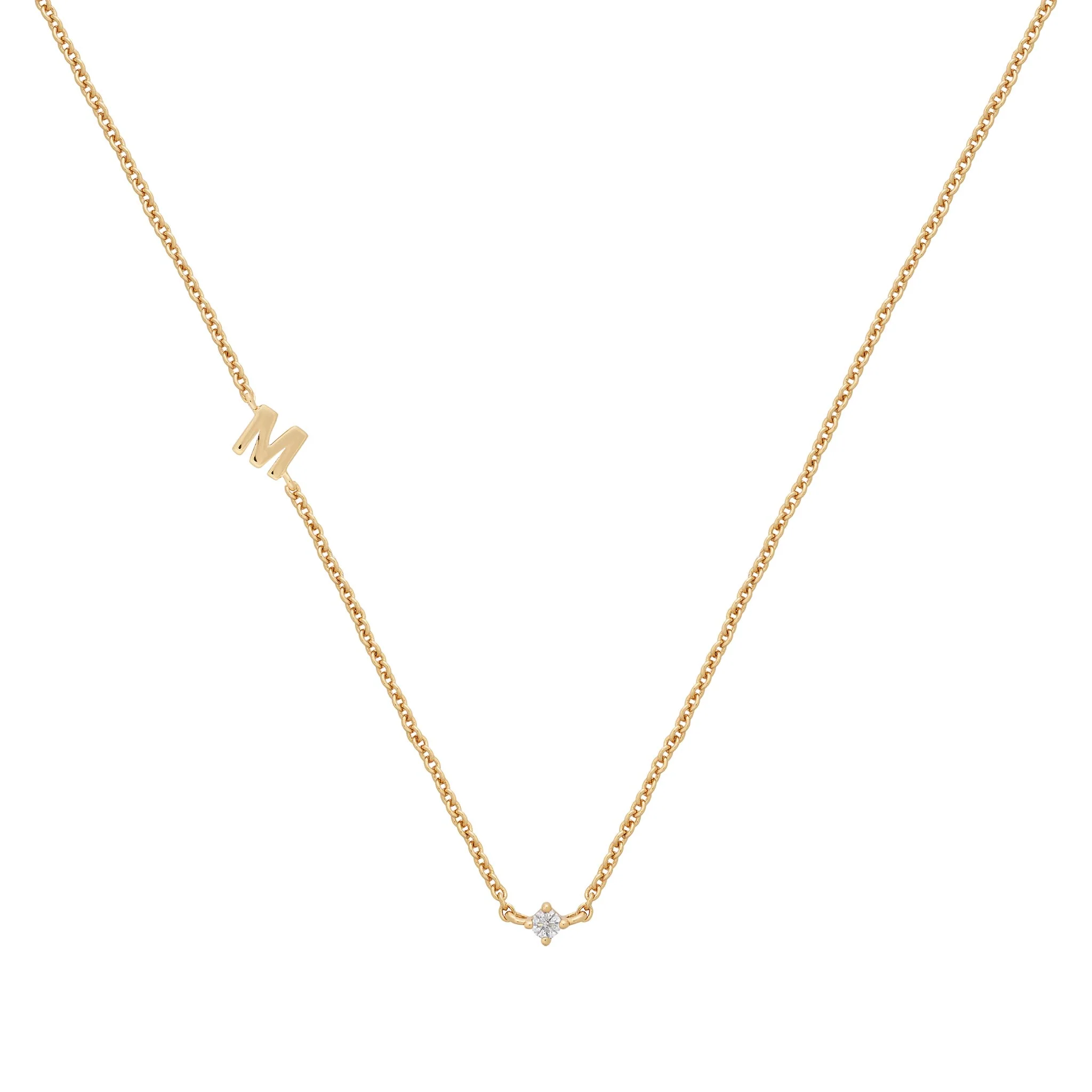 Petite Initial Necklace | 9k Solid Gold - Image 20
