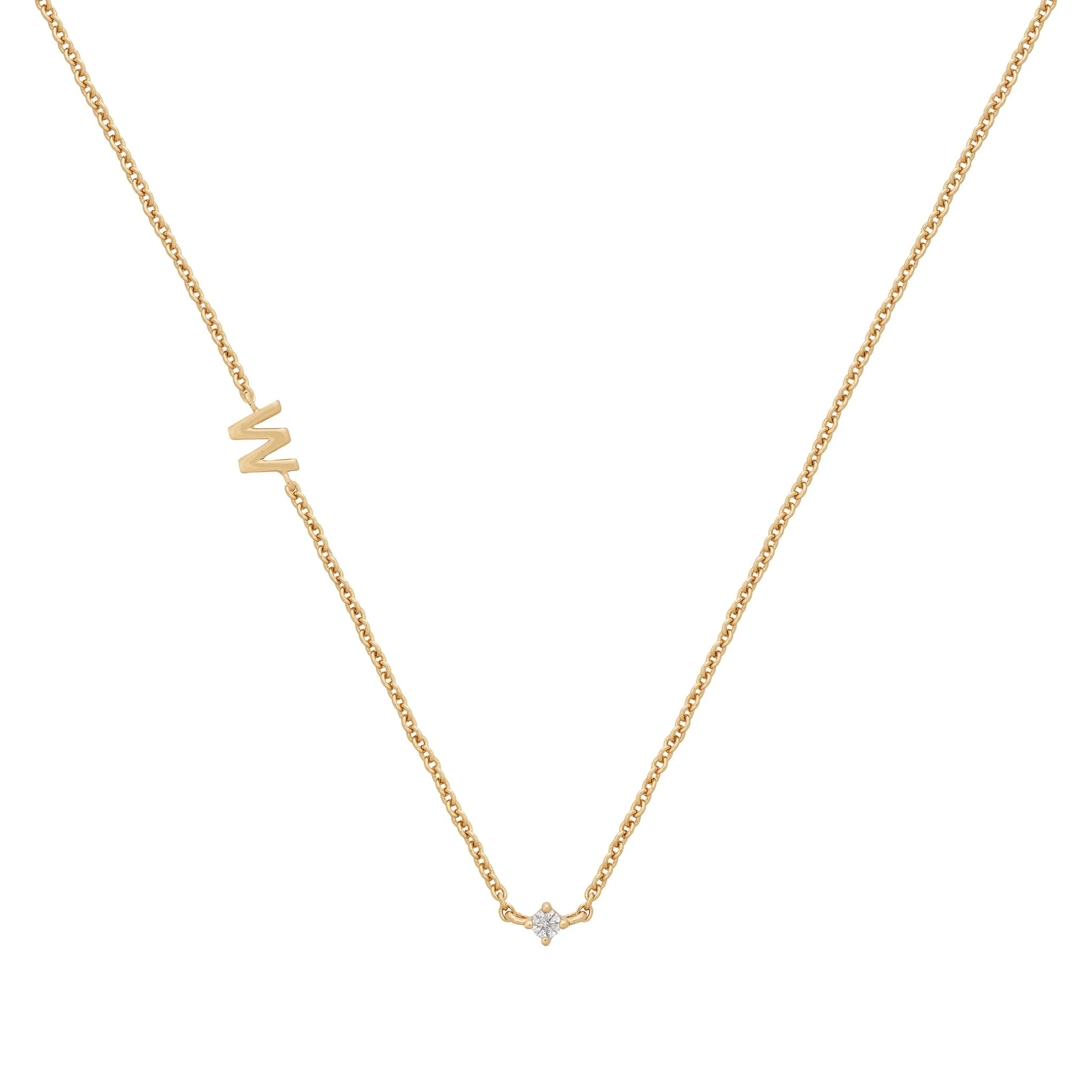 Petite Initial Necklace | 9k Solid Gold - Image 30