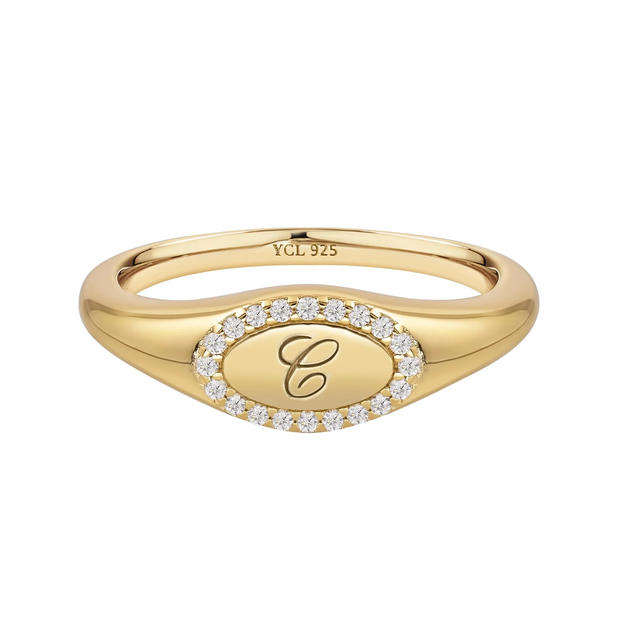 Pinky Initial Signet Ring - Image 18