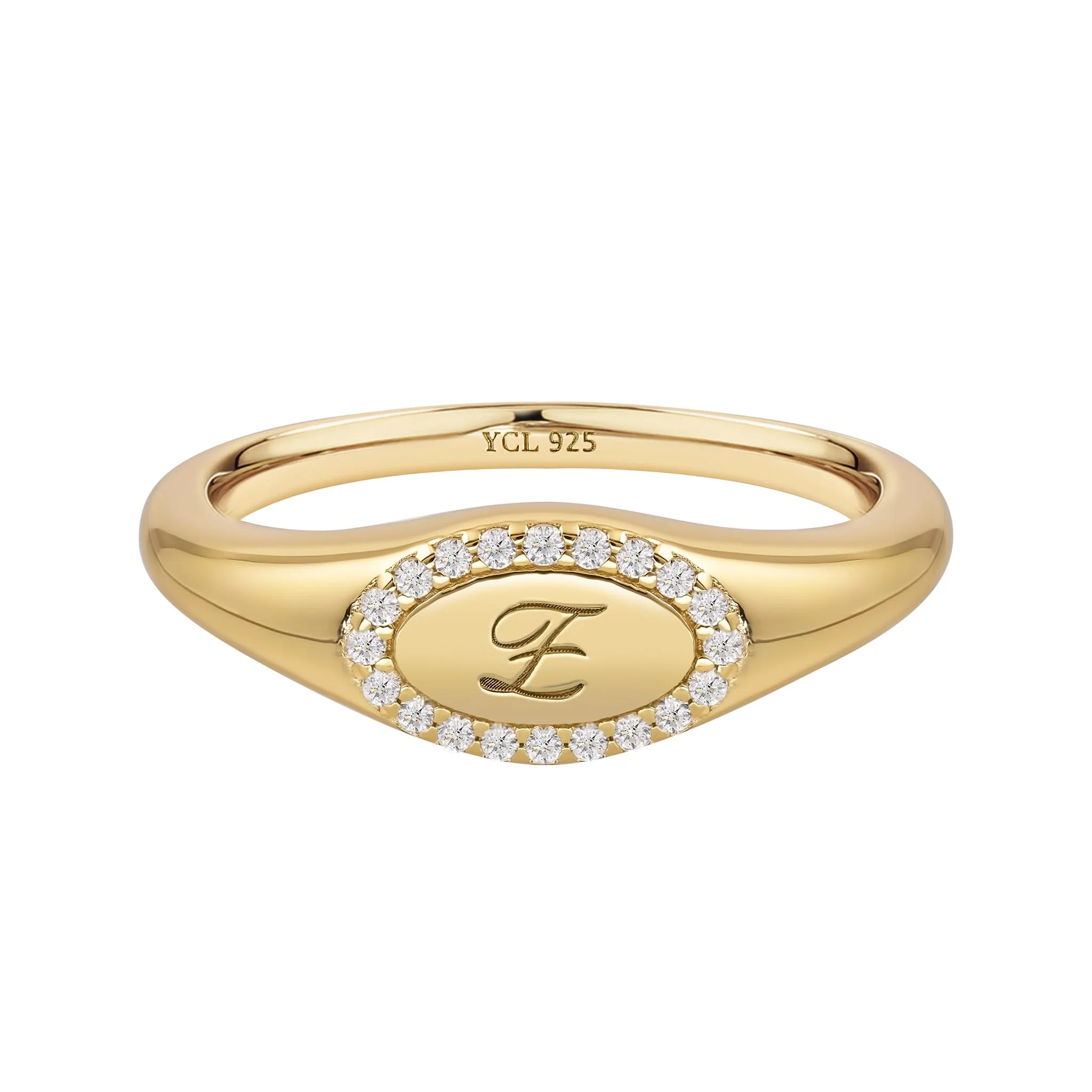 Pinky Initial Signet Ring - Image 20