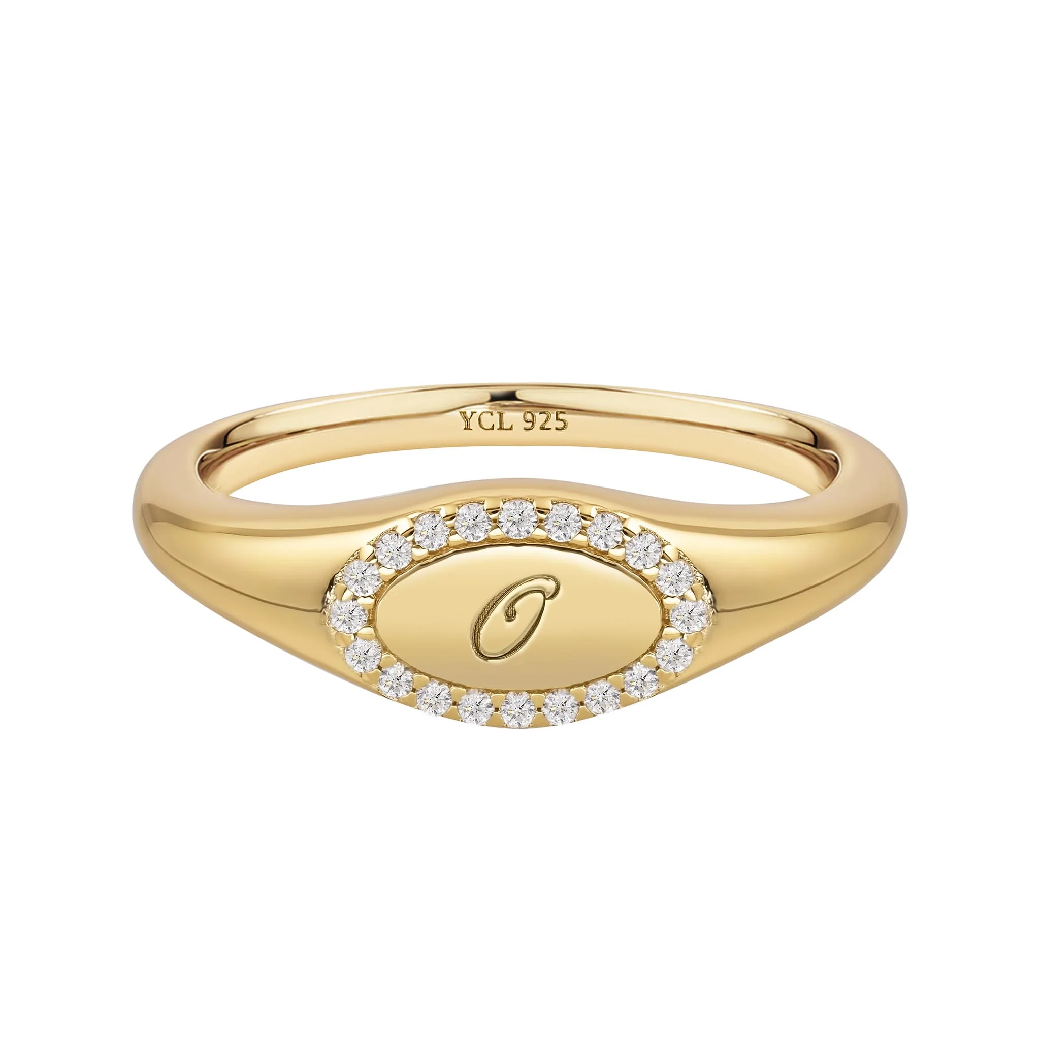 Pinky Initial Signet Ring - Image 30